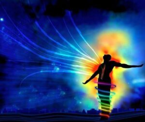 Image of colored healing and chakra