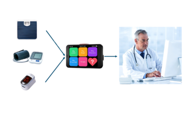 Remote Patient Monitoring Flow Image. Haus of Life and Co